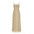 AFTADAWN_Yellow_Textured_Jacquard_Cinched_Waist_Aline_Women&