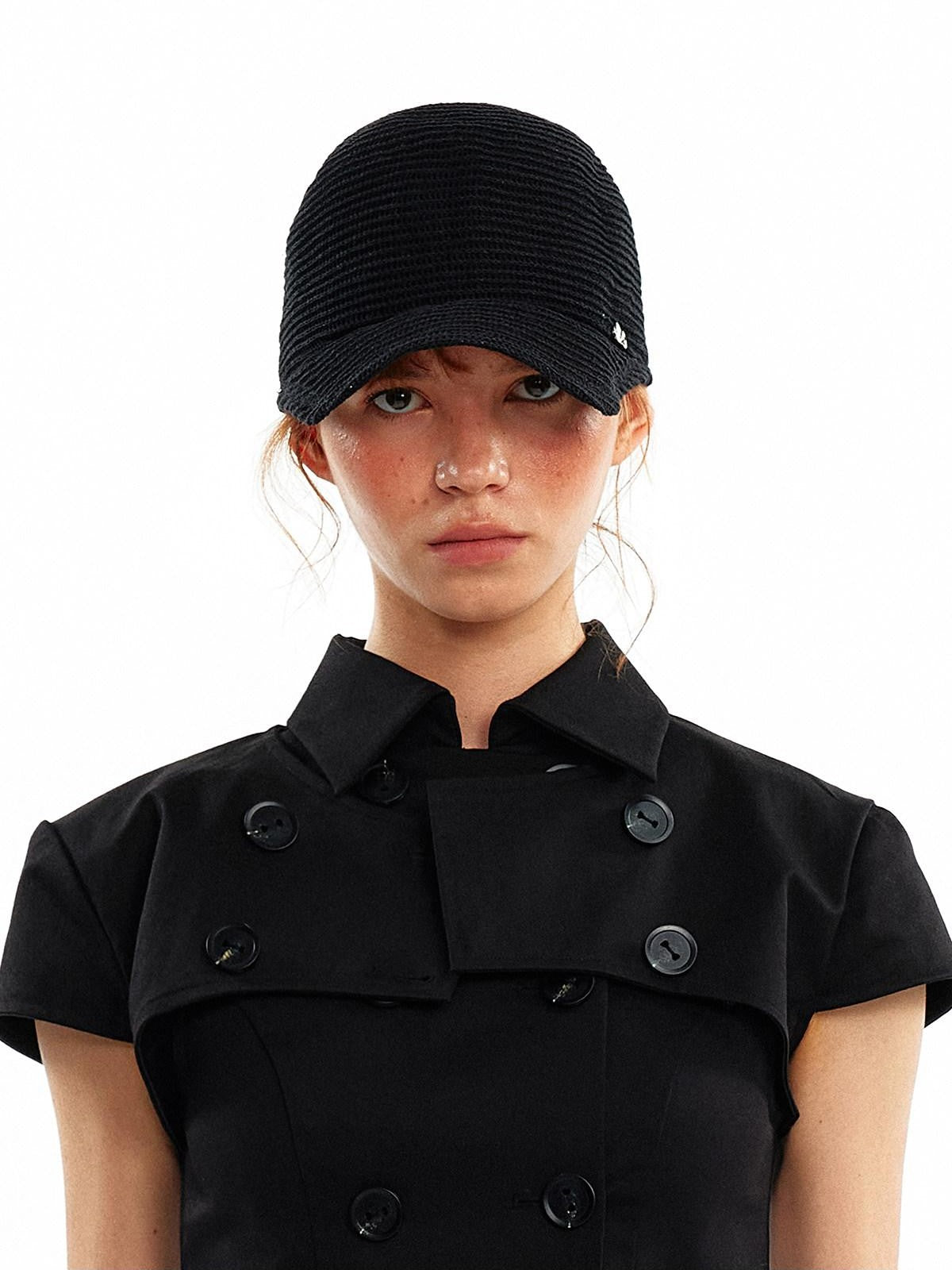 ALINNV Black And Off White Two Colors Wide Brim Women&