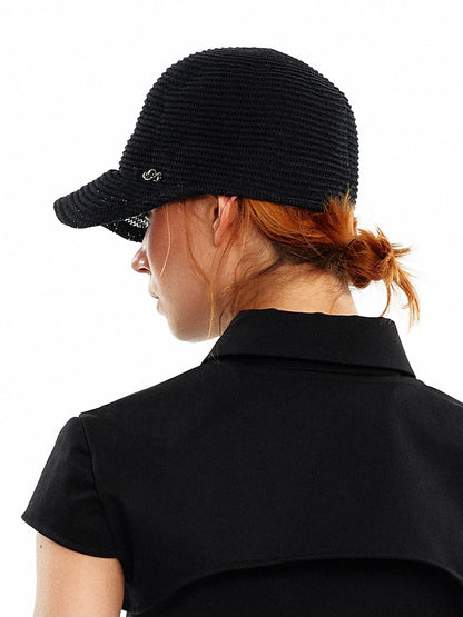 ALINNV Black And Off White Two Colors Wide Brim Women&