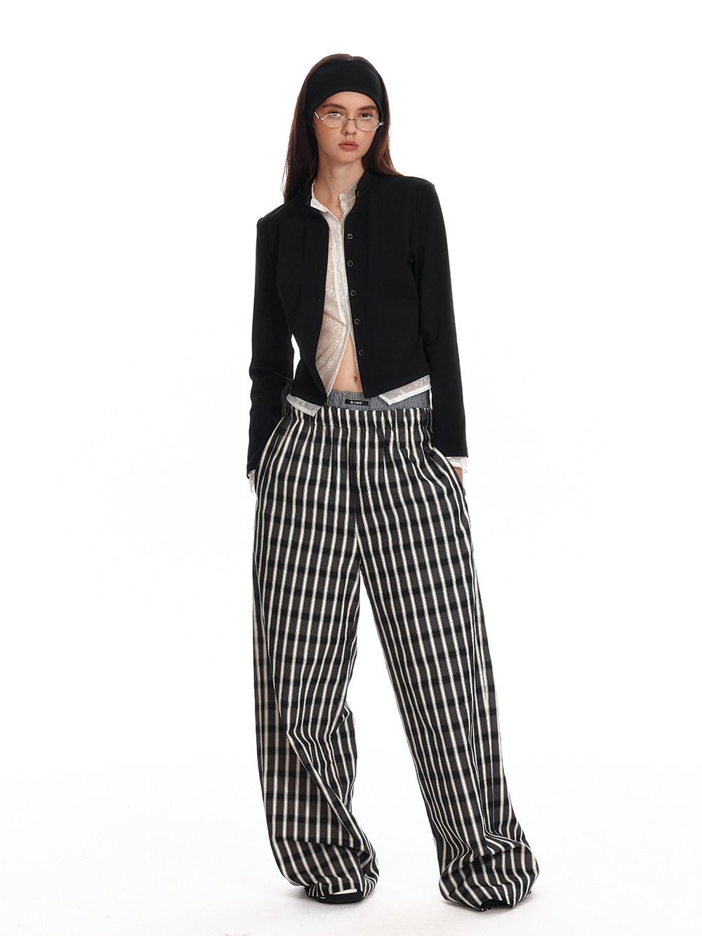 ALINNV Black Faux Two Piece Lace Knit Women&