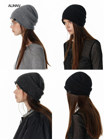 ALINNV Casual Relaxed Stacked Round Top Warm Women&