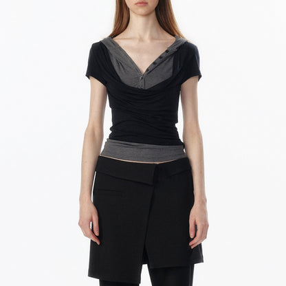ALINNV_Colorblock_Spliced_Layered_Hooded_Slimming_Women&