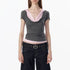 ALINNV Colorblock Spliced Layered Hooded Slimming Women&