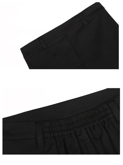 ALINNV Cropped Asymmetric Half Elastic Anti Slip Belted Women&
