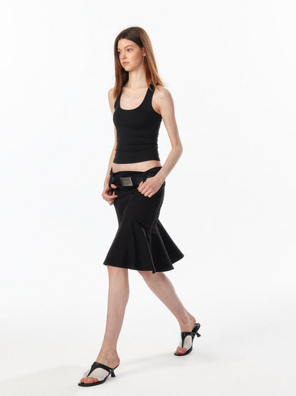 ALINNV Cropped Racerback U Neck Women&