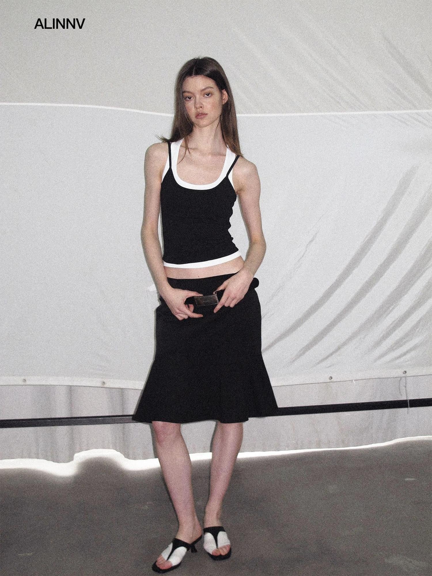 ALINNV Cropped Racerback U Neck Women&