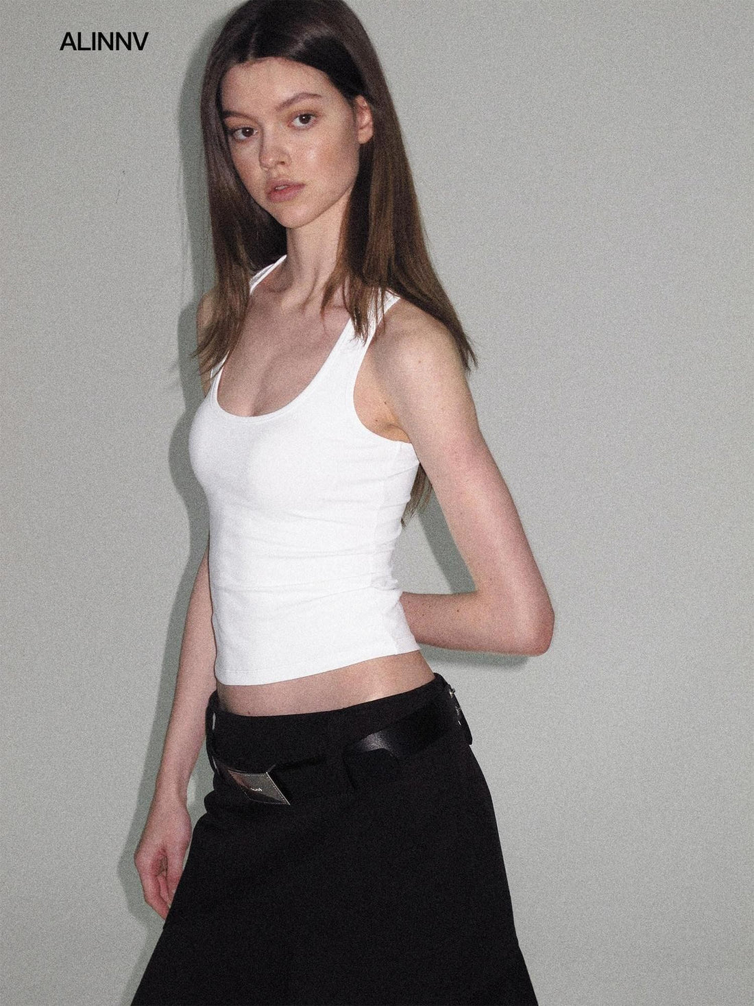 ALINNV Cropped Racerback U Neck Women&