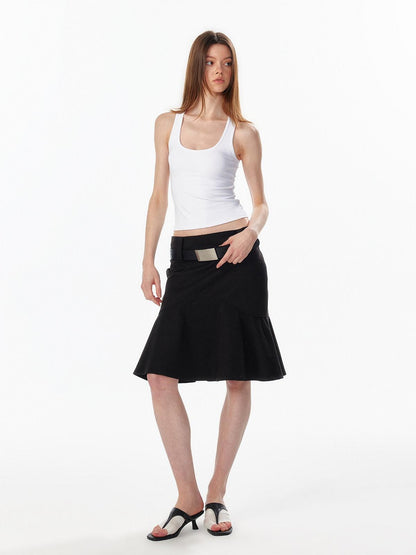 ALINNV Cropped Racerback U Neck Women&