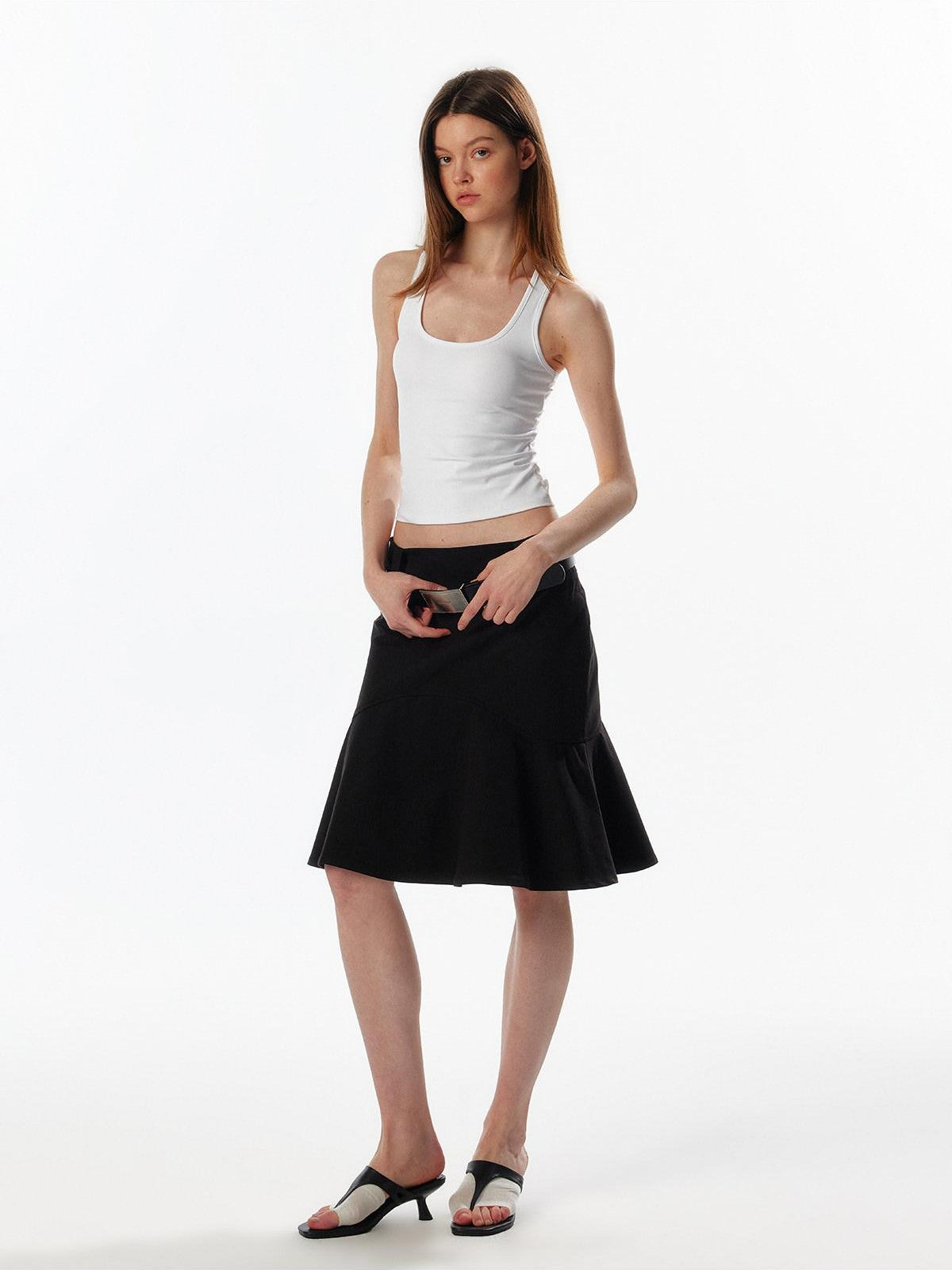 ALINNV Cropped Racerback U Neck Women&