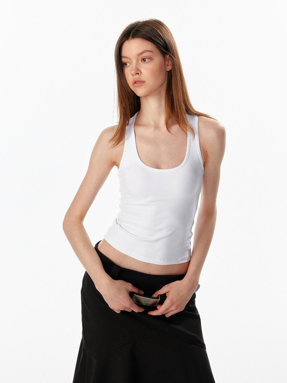 ALINNV Cropped Racerback U Neck Women&