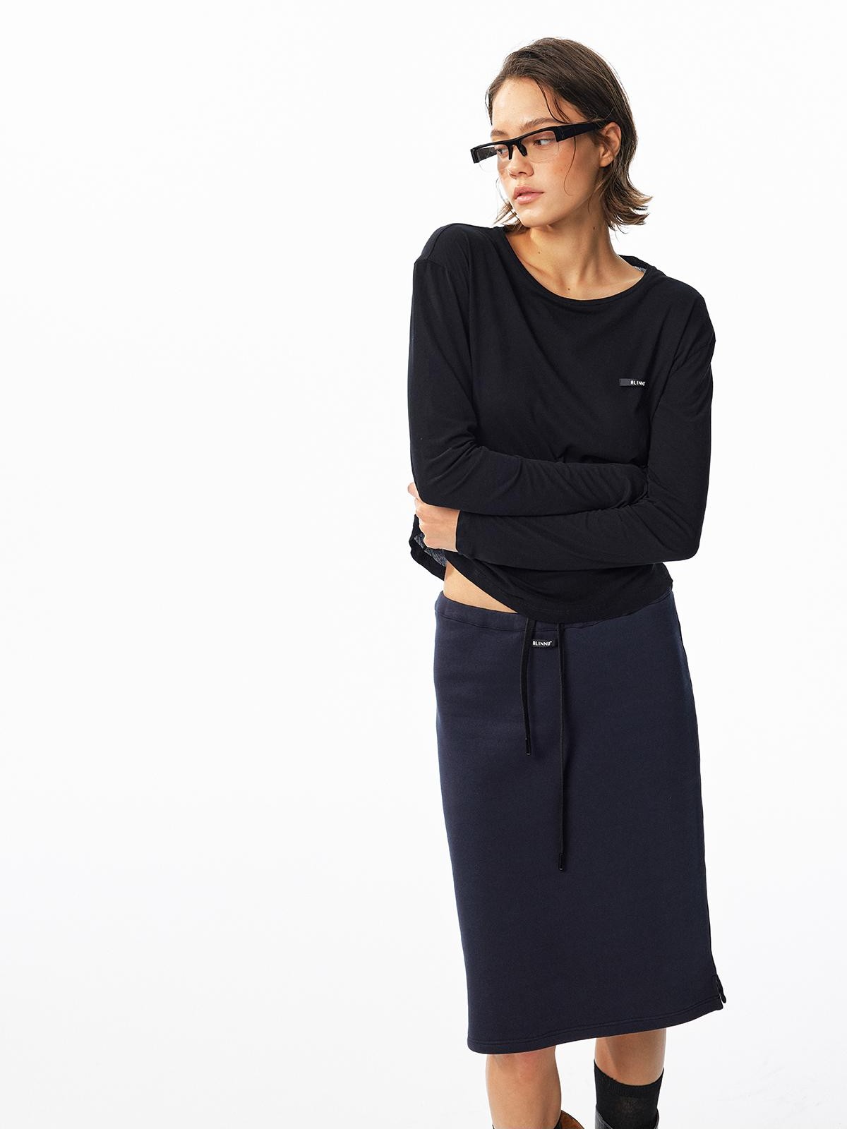 ALINNV Drawstring Straight Hem Cotton Women&