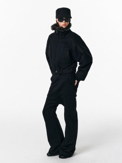 ALINNV Drop Crotch Loose Semi Elastic Waist Women&