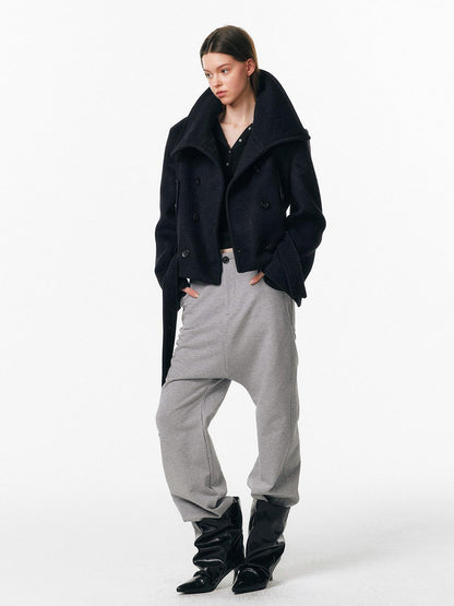 ALINNV Drop Crotch Loose Semi Elastic Waist Women&