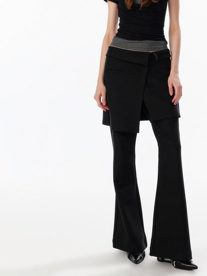 ALINNV Faux Two Piece Skort Slimming Hip Cover Women&