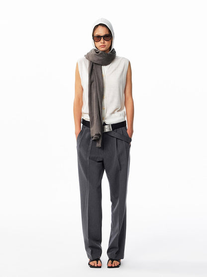 ALINNV Hooded Button Front Wool Blend Women&