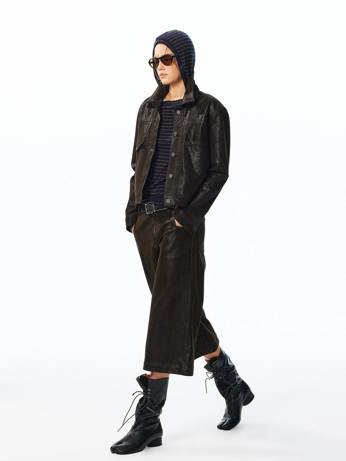 ALINNV Hooded Wool Blend Women&