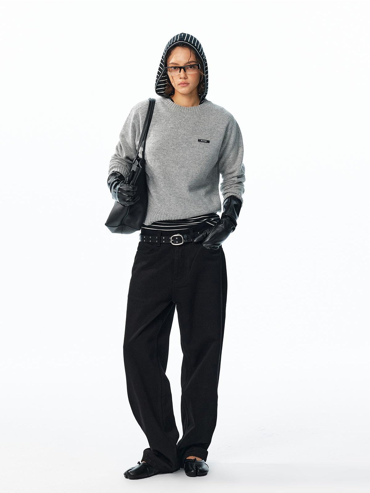 ALINNV Hooded Wool Blend Women&
