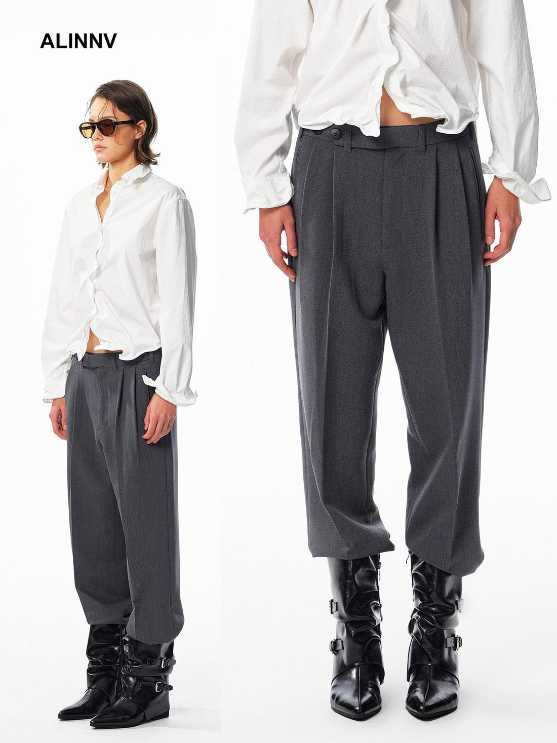 ALINNV Loose Drape Relaxed Fit Women&