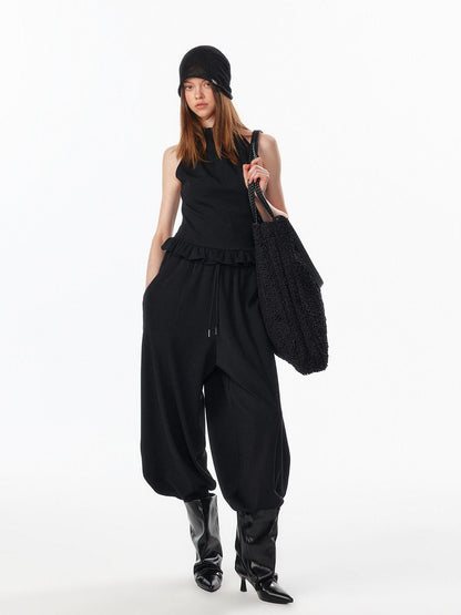 ALINNV Oatmeal Gray Structured Cut Wide Split Hem Women&