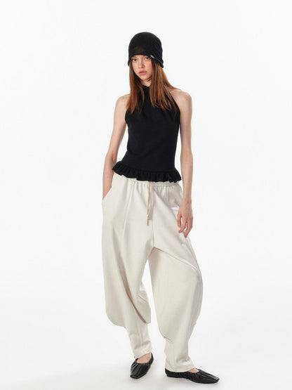 ALINNV Oatmeal Gray Structured Cut Wide Split Hem Women&