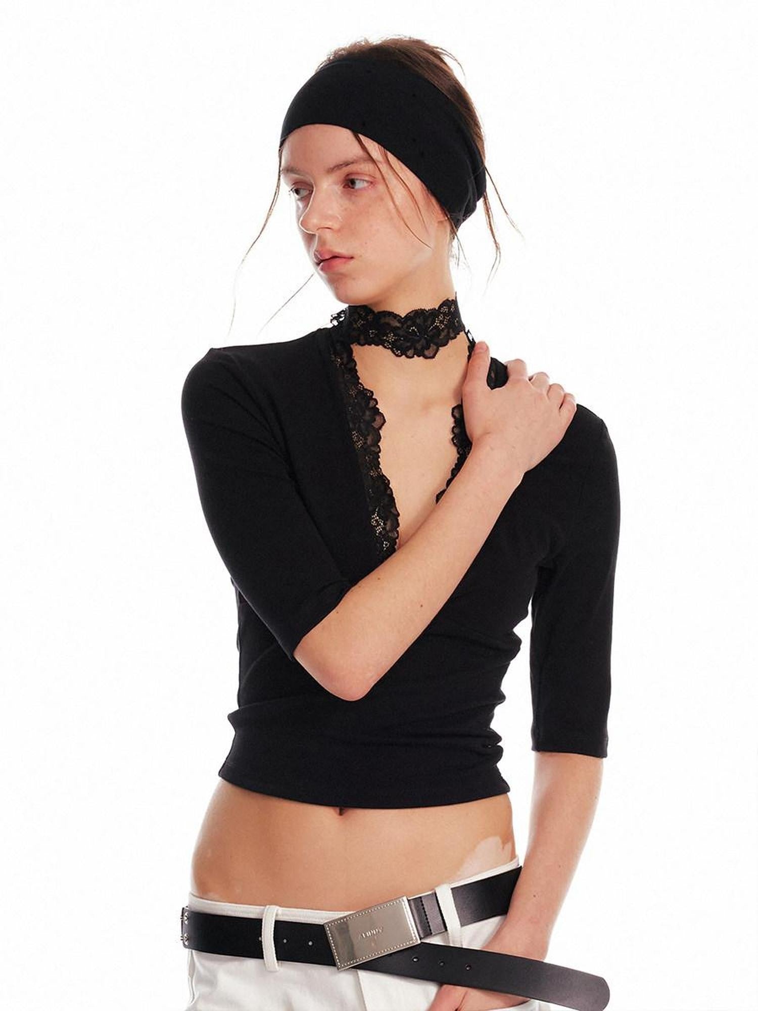 ALINNV Pink Blue Minimalist Fashionable Versatile Women&