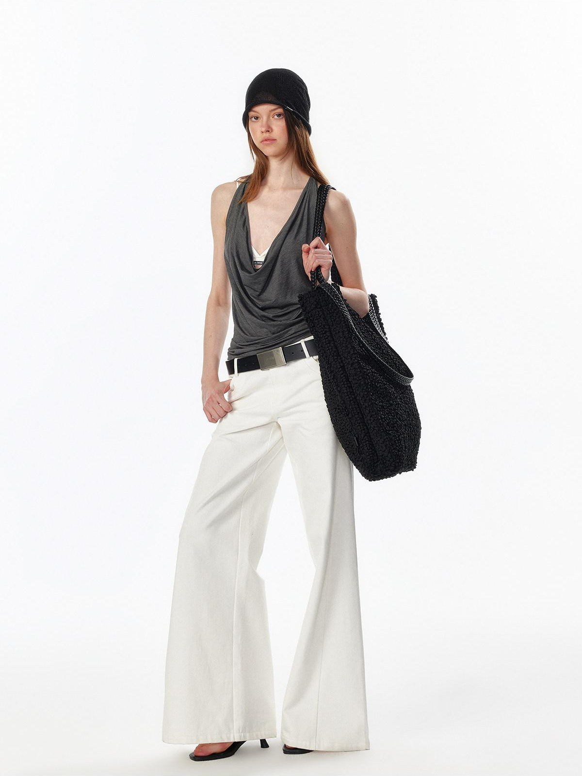 ALINNV Plunging Deep V Halter Tie Backless Strappy Slim Women&