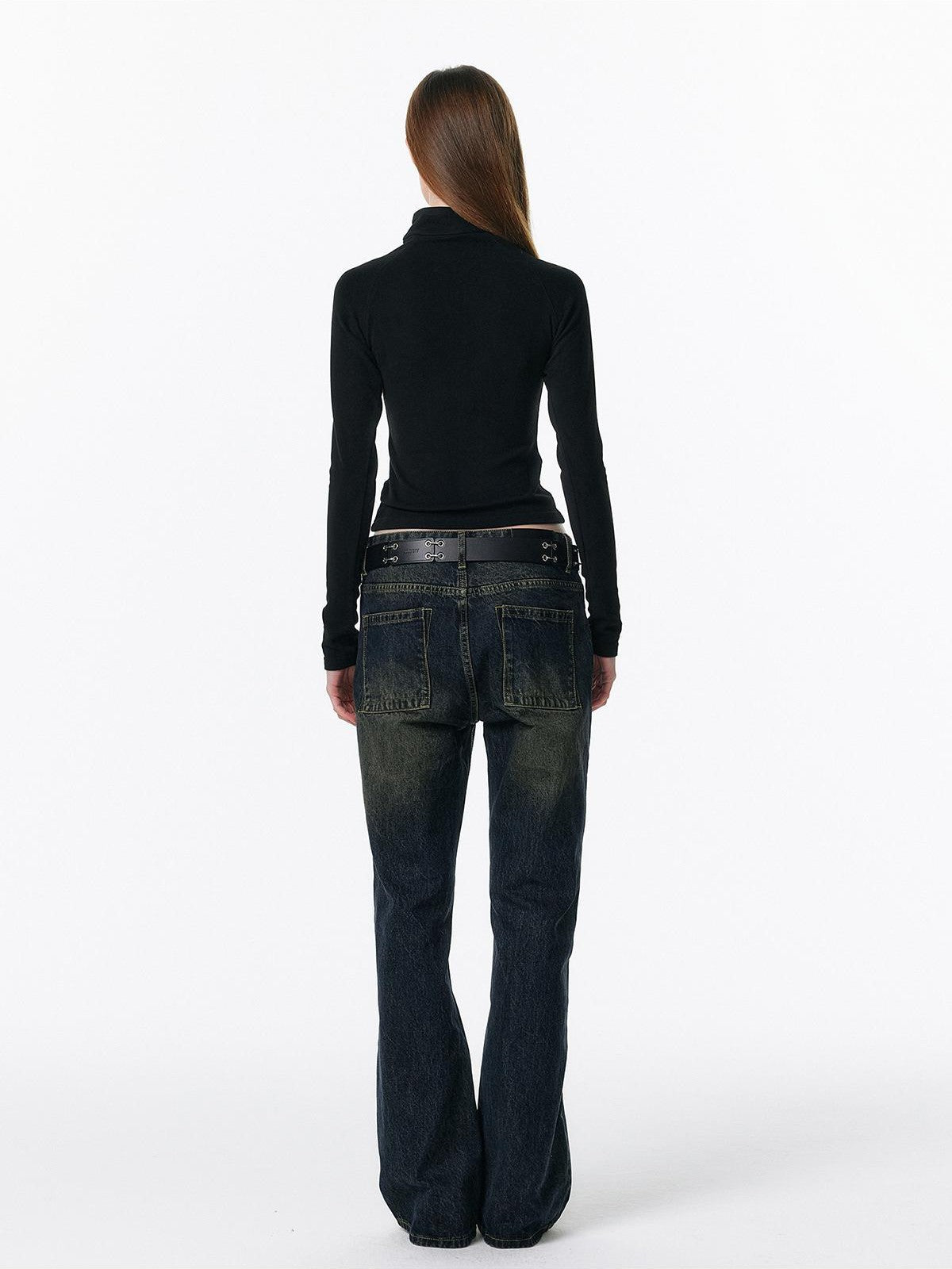 ALINNV Plush Half High Collar Zip Women&