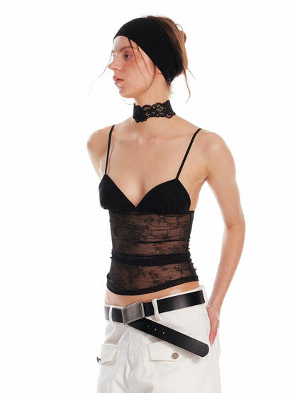ALINNV STUDIO Adjustable Lace Bralette With Underwire