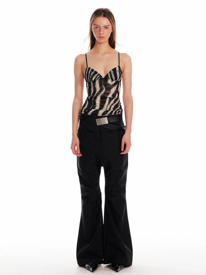 ALINNV STUDIO Adjustable Strap Triangle Cup Camisole