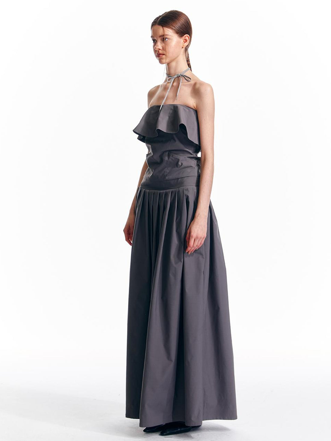 ALINNV STUDIO Adjustable Strapless Jumpsuit Dress With Pocket Detail