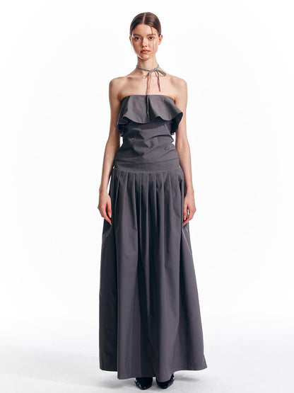 ALINNV STUDIO Adjustable Strapless Jumpsuit Dress With Pocket Detail