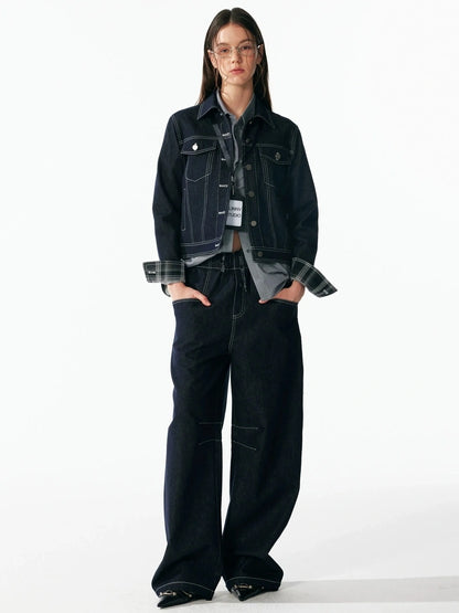 ALINNV STUDIO Classic Cropped Turn Cuff Shirt Shirts