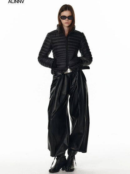 Detachable Hooded Short Down Jacket With 90 Percent White Duck Feather Down Jacket