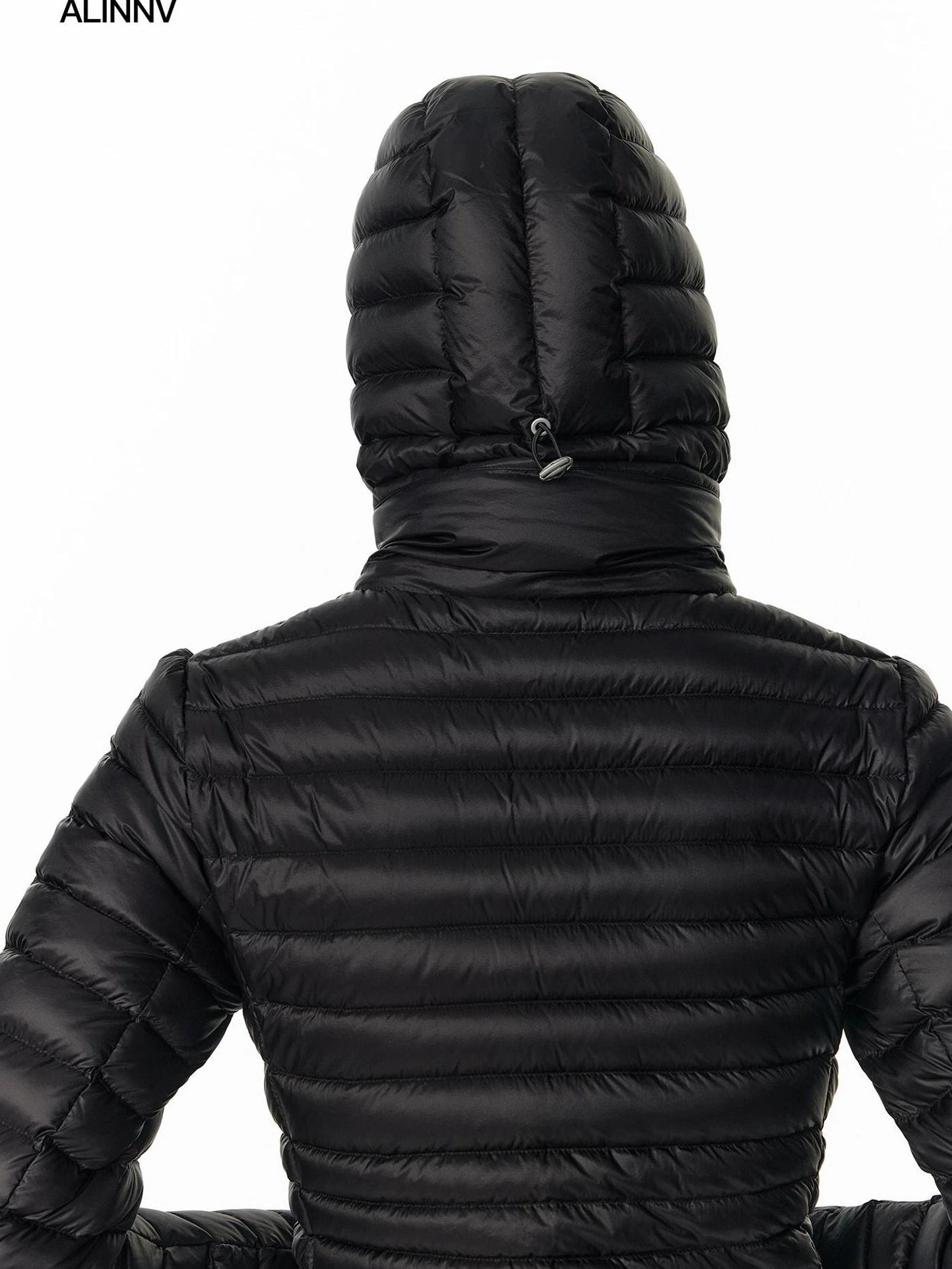 Detachable Hooded Short Down Jacket With 90 Percent White Duck Feather Down Jacket