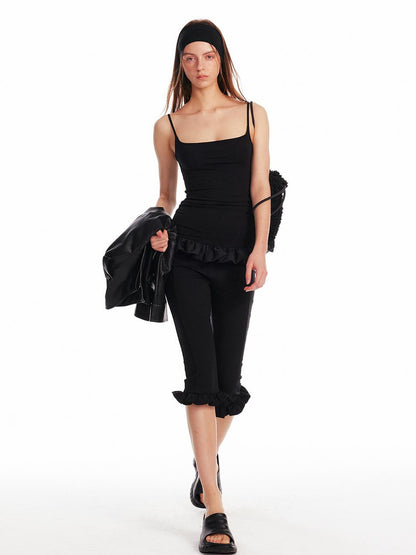 ALINNV STUDIO Floral Bud Pleated Bustier Top