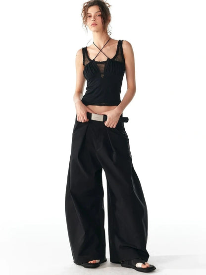 ALINNV STUDIO Lace Trimmed Layered Tank Top Tank Top/Camisole