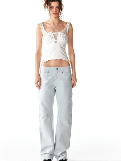 ALINNV STUDIO Lace Trimmed Layered Tank Top Tank Top/Camisole