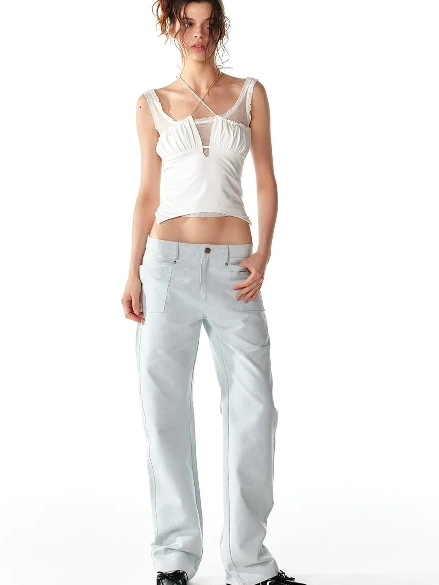 ALINNV STUDIO Lace Trimmed Layered Tank Top Tank Top/Camisole