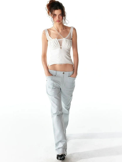 ALINNV STUDIO Lace Trimmed Layered Tank Top Tank Top/Camisole