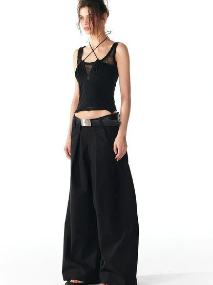 ALINNV STUDIO Lace Trimmed Layered Tank Top Tank Top/Camisole