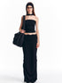 ALINNV STUDIO Lace Waist Knit Maxi Skirt With Slit