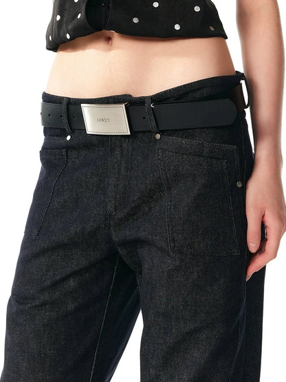 ALINNV STUDIO Low Rise 100% Cotton Jeans For Summer 2025 Casual Wear Jeans