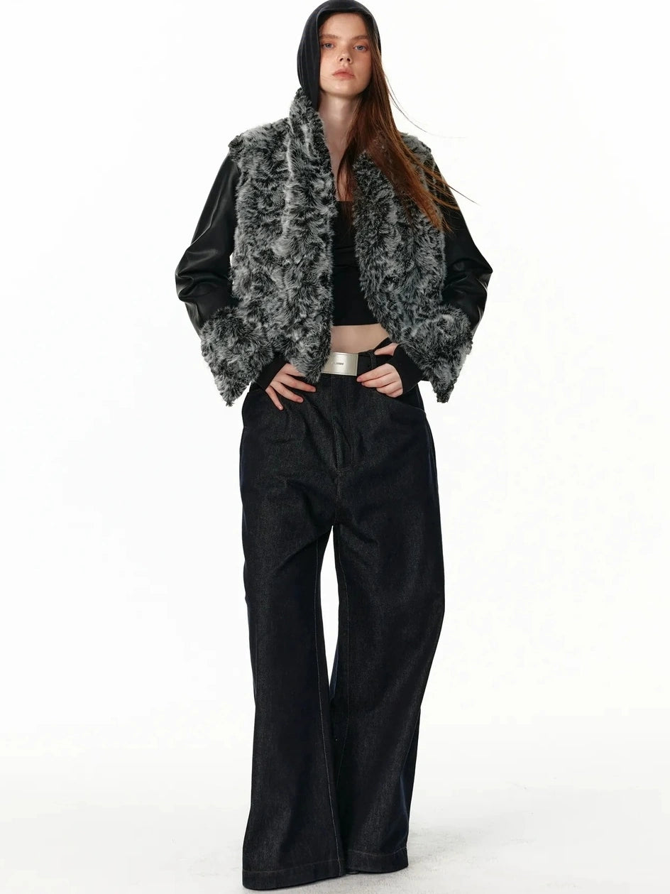 ALINNV STUDIO Low Rise Baggy Straight Leg Jeans Jeans