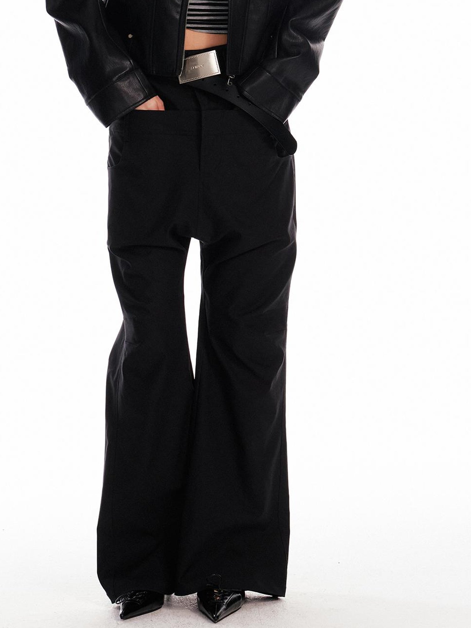 ALINNV STUDIO Low Waist Cargo Drop Crotch Pants