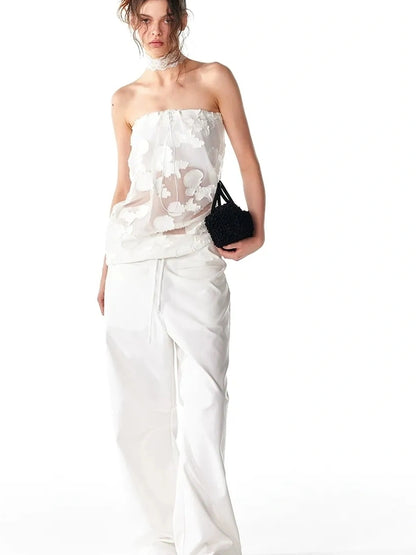 ALINNV STUDIO Mini Handbag With 3d Floral Polka Dot Bag