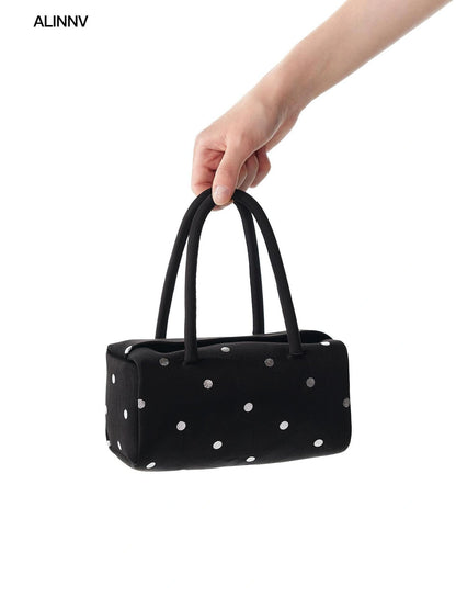 ALINNV STUDIO Mini Handbag With 3d Floral Polka Dot Bag