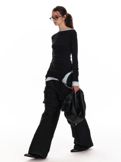 ALINNV STUDIO Pleated Irregular Dumpling Bag Underarm Purse