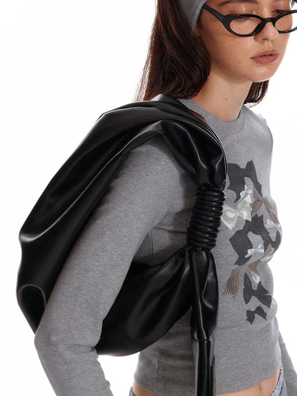 ALINNV STUDIO Pleated Irregular Dumpling Bag Underarm Purse