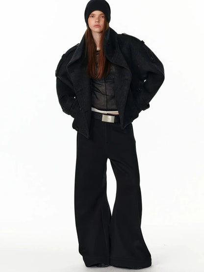 ALINNV STUDIO Sheer Mesh Long Sleeve Top With Split Front T-shirt