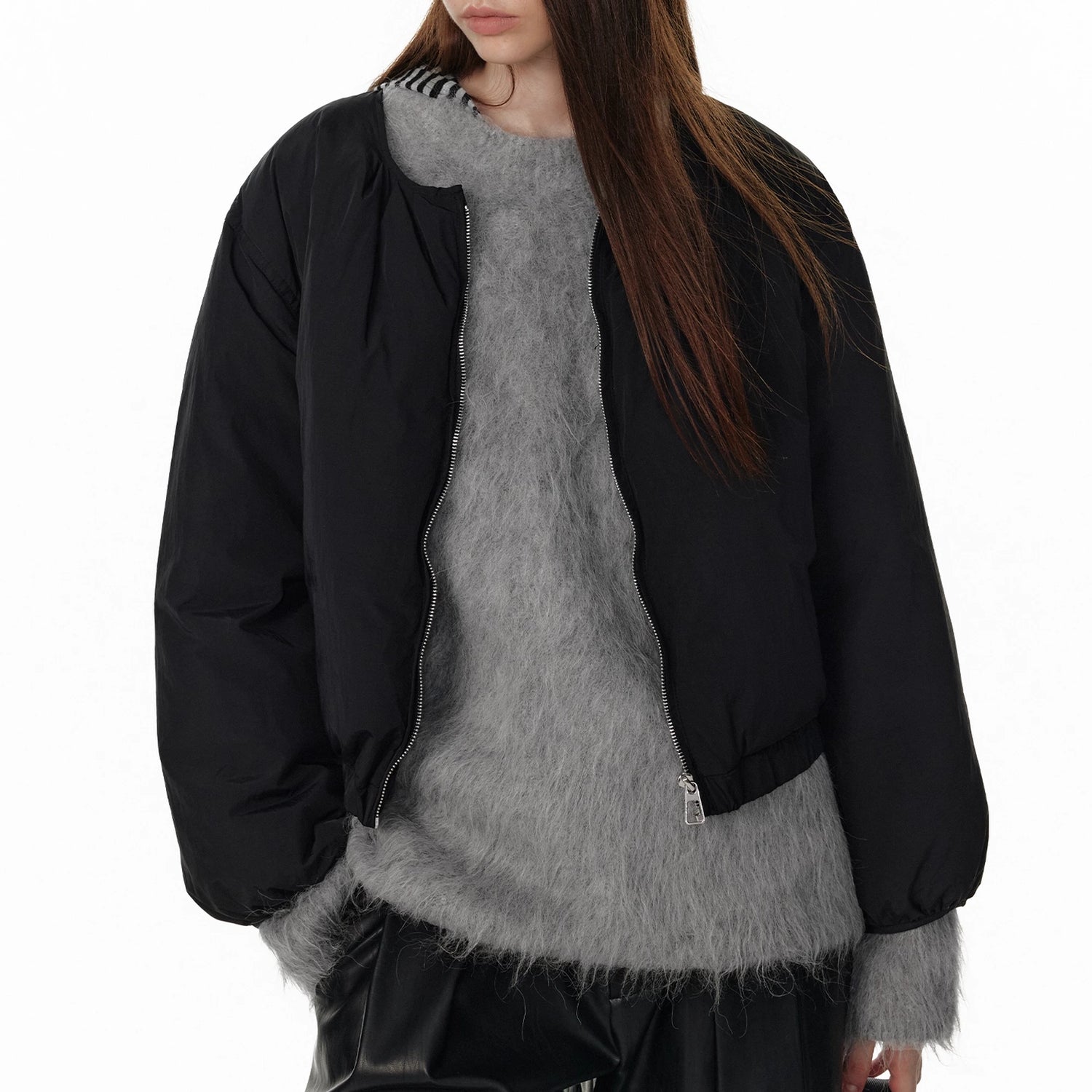 ALINNV_STUDIO_Short_Puffer_Jacket_90_White_Duck_Down_Round_Neck_MISSTT